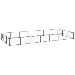 Chenil Noir 21 m² Acier 