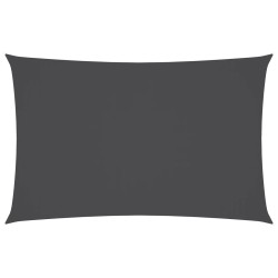 Voile de parasol tissu oxford rectangulaire 5x8 m anthracite 
