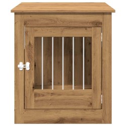 Meuble de cage pour chiens chêne artisanal 64,5x80x71 cm 