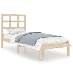 Cadre de lit sans matelas 100x200 cm bois massif 