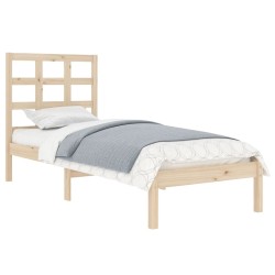 Cadre de lit sans matelas 100x200 cm bois massif 