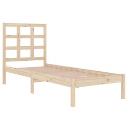 Cadre de lit sans matelas 100x200 cm bois massif 