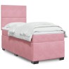 Sommier à lattes de lit et matelas Rose 80x200 cm Velours 