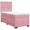 Sommier à lattes de lit et matelas Rose 80x200 cm Velours 