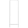 Pieds de table de bar Blanc 2 pièces 50 x (110-111) cm Acier 