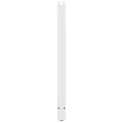 Pieds de table de bar Blanc 2 pièces 50 x (110-111) cm Acier 