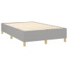 Sommier à lattes de lit et matelas gris clair 120x190 cm tissu 