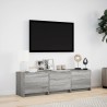 Meuble TV avec LED sonoma gris 140x34x40 cm bois d'ingénierie 