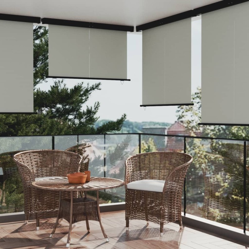 Auvent latéral de balcon 165x250 cm Gris 