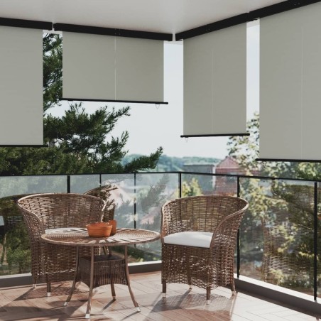 Auvent latéral de balcon 165x250 cm Gris 