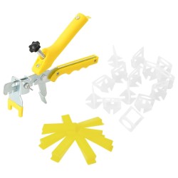 Système de nivellement de carrelage 500 cales 2500 clips 1 mm 