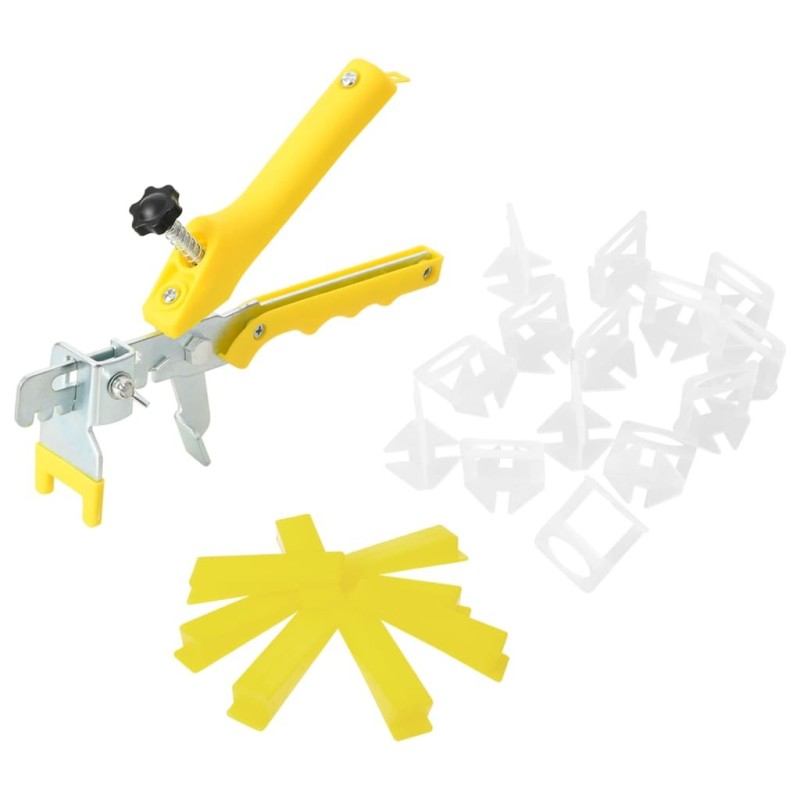 Système de nivellement de carrelage 500 cales 2500 clips 1 mm 
