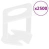 Système de nivellement de carrelage 500 cales 2500 clips 1 mm 