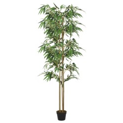 Bambou artificiel 1520 feuilles 200 cm vert 