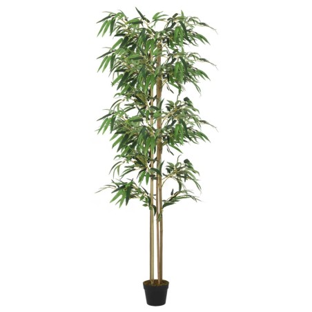 Bambou artificiel 1520 feuilles 200 cm vert 