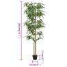 Bambou artificiel 1520 feuilles 200 cm vert 
