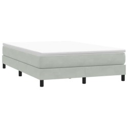 Sommier à lattes de lit sans matelas gris clair 140x210 cm 