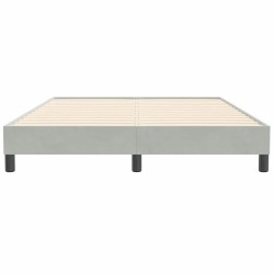 Sommier à lattes de lit sans matelas gris clair 140x210 cm 