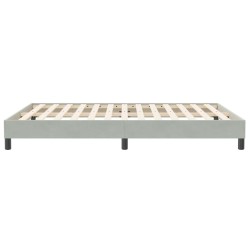 Sommier à lattes de lit sans matelas gris clair 140x210 cm 