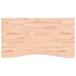 Dessus de bureau 110x(55-60)x4 cm bois massif de hêtre 