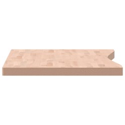 Dessus de bureau 110x(55-60)x4 cm bois massif de hêtre 