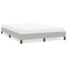 Cadre de lit sans matelas gris clair 140x210 cm velours 