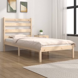 Cadre de lit sans matelas bois massif 100x200 cm 