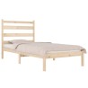 Cadre de lit sans matelas bois massif 100x200 cm 