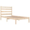 Cadre de lit sans matelas bois massif 100x200 cm 