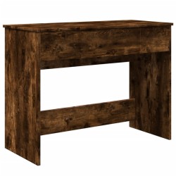 Coiffeuse avec miroir chêne fumé 100x45x76 cm 