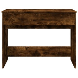 Coiffeuse avec miroir chêne fumé 100x45x76 cm 