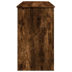 Coiffeuse avec miroir chêne fumé 100x45x76 cm 