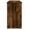Coiffeuse avec miroir chêne fumé 100x45x76 cm 