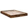 Cadre de lit sans matelas chêne fumé 120x190 cm bois ingénierie 