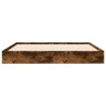 Cadre de lit sans matelas chêne fumé 120x190 cm bois ingénierie 