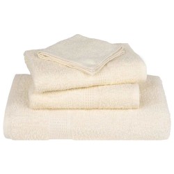 Serviettes d'invité 2 pcs crème 30x50 cm 360 g/m² 100% coton 
