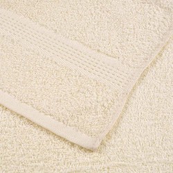 Serviettes d'invité 2 pcs crème 30x50 cm 360 g/m² 100% coton 