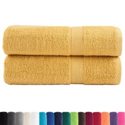 Serviettes de douche de qualité supérieure SOLUND 2 pcs doré 