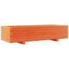 Jardinière cire marron 110x40x26,5 cm bois de pin massif 