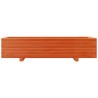 Jardinière cire marron 110x40x26,5 cm bois de pin massif 