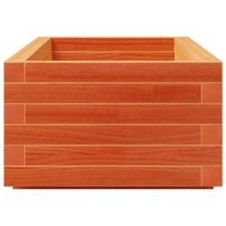 Jardinière cire marron 110x40x26,5 cm bois de pin massif 