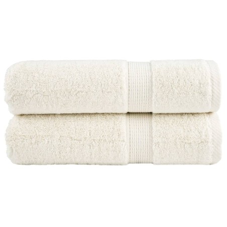 Serviettes de douche de qualité supérieure SOLUND 2 pcs crème 