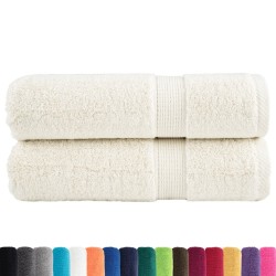 Serviettes de douche de qualité supérieure SOLUND 2 pcs crème 