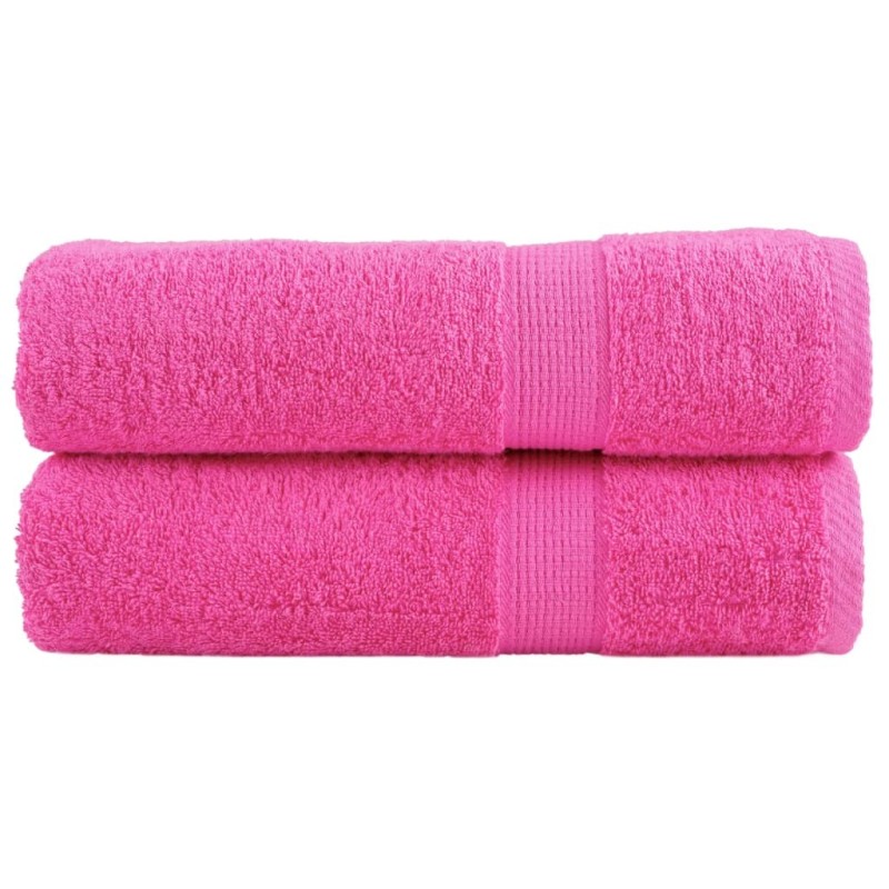 Serviettes de douche de qualité supérieure SOLUND 2 pcs rose 