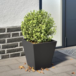 Jardinière noir 30x30x30 cm acier 
