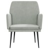 Fauteuil Gris clair 62x79x79 cm Velours 