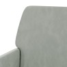 Fauteuil Gris clair 62x79x79 cm Velours 