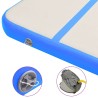 Tapis gonflable de gymnastique avec pompe 800x100x15cm PVC Bleu 