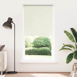 Store enrouleur occultant blanc cassé 90x230cm largeur du tissu 