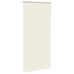 Store enrouleur occultant blanc cassé 90x230cm largeur du tissu 